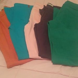 Womens colorful skinny jeans 9$ ea
